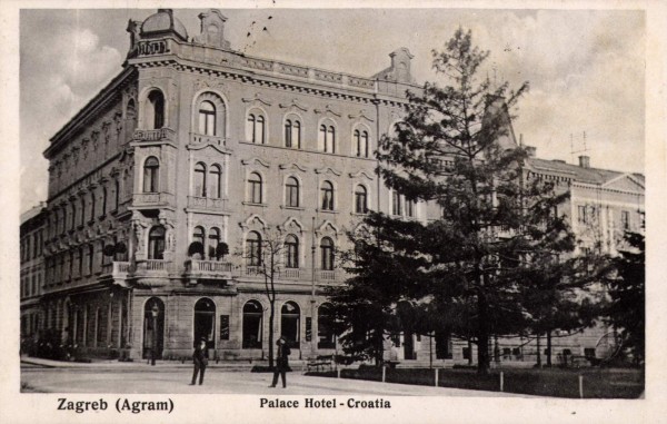Hotel 'Palace', Zrinjevac 1910. godine